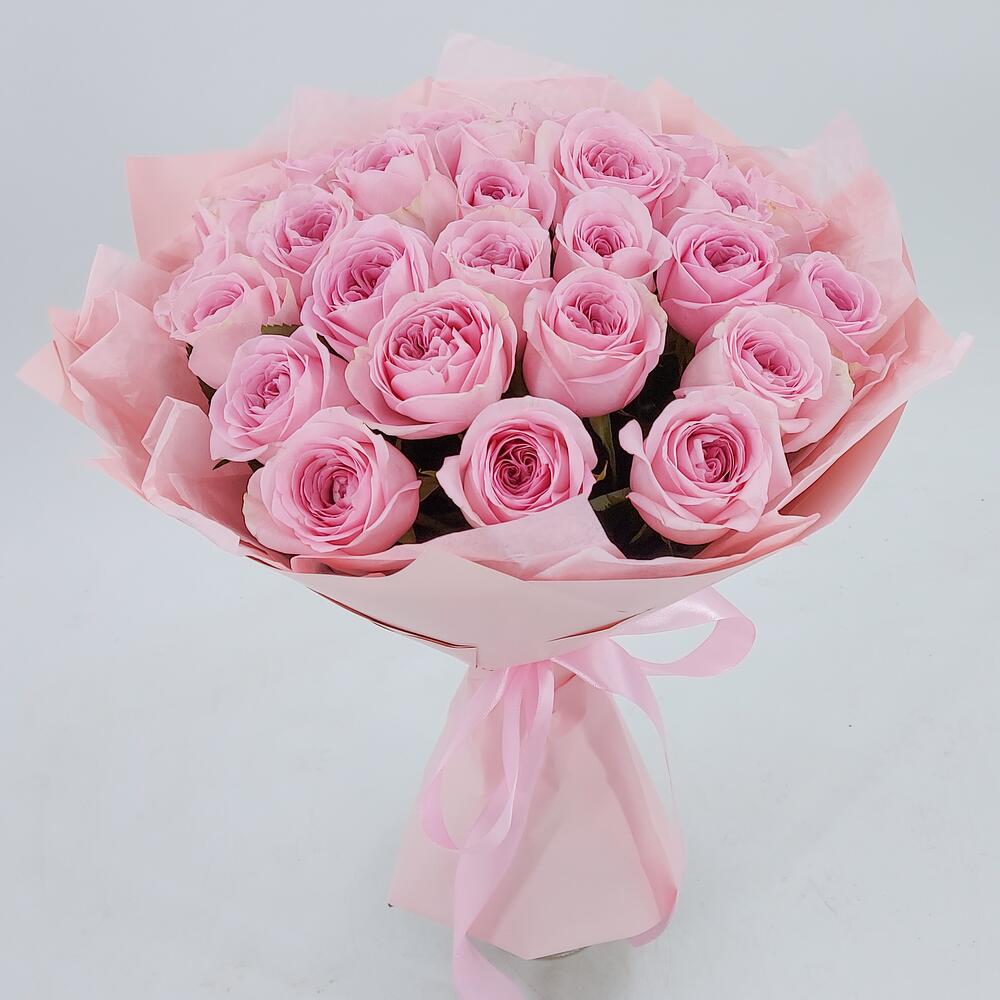 Букет из нежно-розовых роз – элегантность в каждом лепестке Нефтегорск Челябинская область