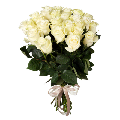 Букет цветов белые розы Нефтегорск Челябинская область