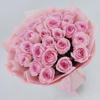 Букет из нежно-розовых роз – элегантность в каждом лепестке Нефтегорск Челябинская область