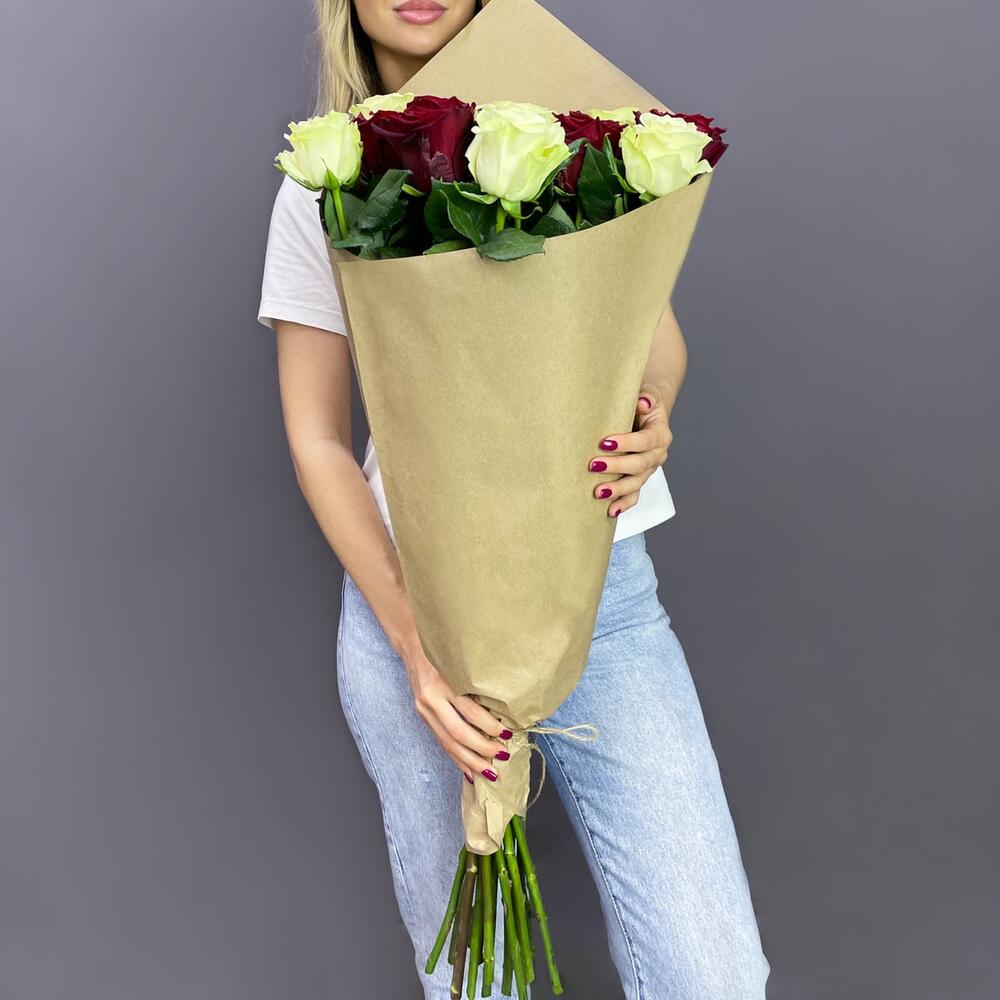 Букет «Инь-Ян» – гармония страсти и чистоты Нефтегорск Челябинская область