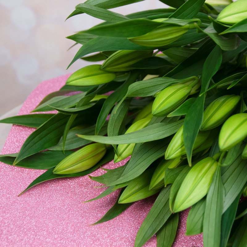 Изысканный букет из 15 свежих лилий – королевский подарок Нефтегорск Челябинская область